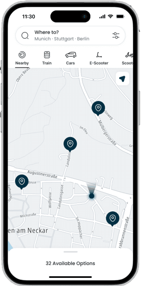 App, welche die Adapt2Move Plattform nutzt